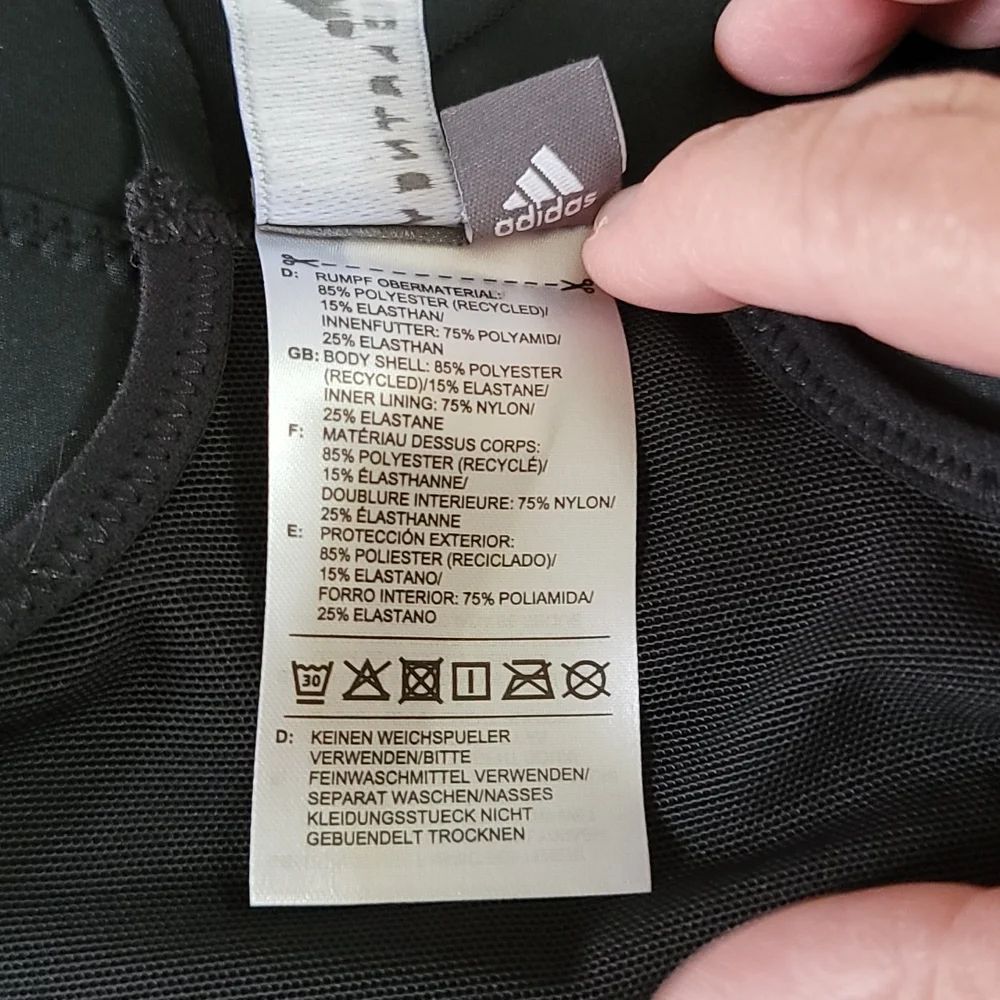 Adidas by Stella McCartney women's size XS black sports bra - Picture 12 of 15